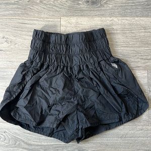 Free People FP Movement Way Home Shorts Black Sz Small